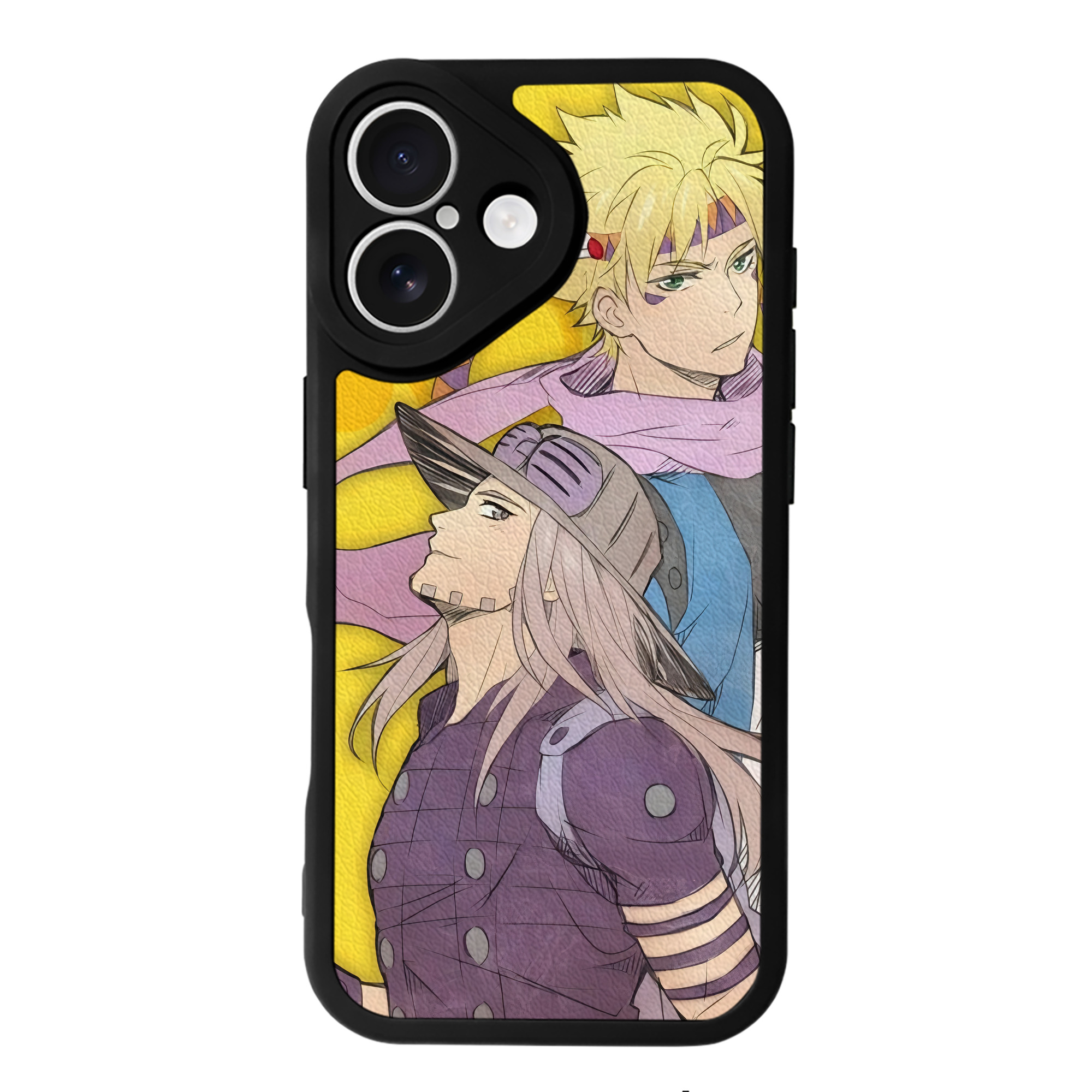 （画像用） ジョジョの奇妙な冒険 JoJo's Bizarre Adventure 【iPhone 16シリーズ対応】シリコンスマホケース（レザー調） 材質：シリコン